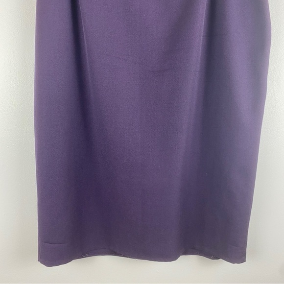 VINTAGE Jones Wear Purple Wool Pencil Skirt Size 18 - Picture 4 of 9